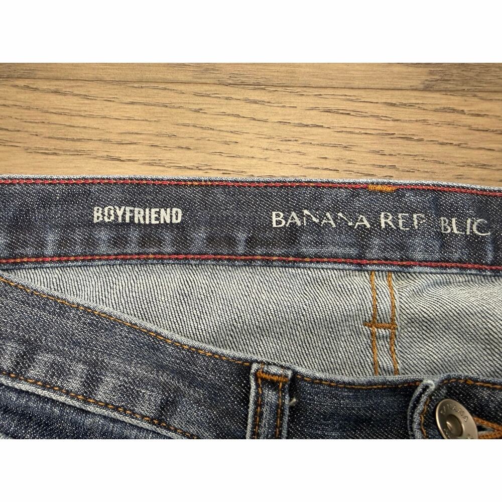 Banana Republic Boyfriend Jeans Womens 27 Medium Wash Stretch Denim - Picture 3 of 10